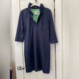 Gretchen Scott Ruffle Neck Dress (sz M)